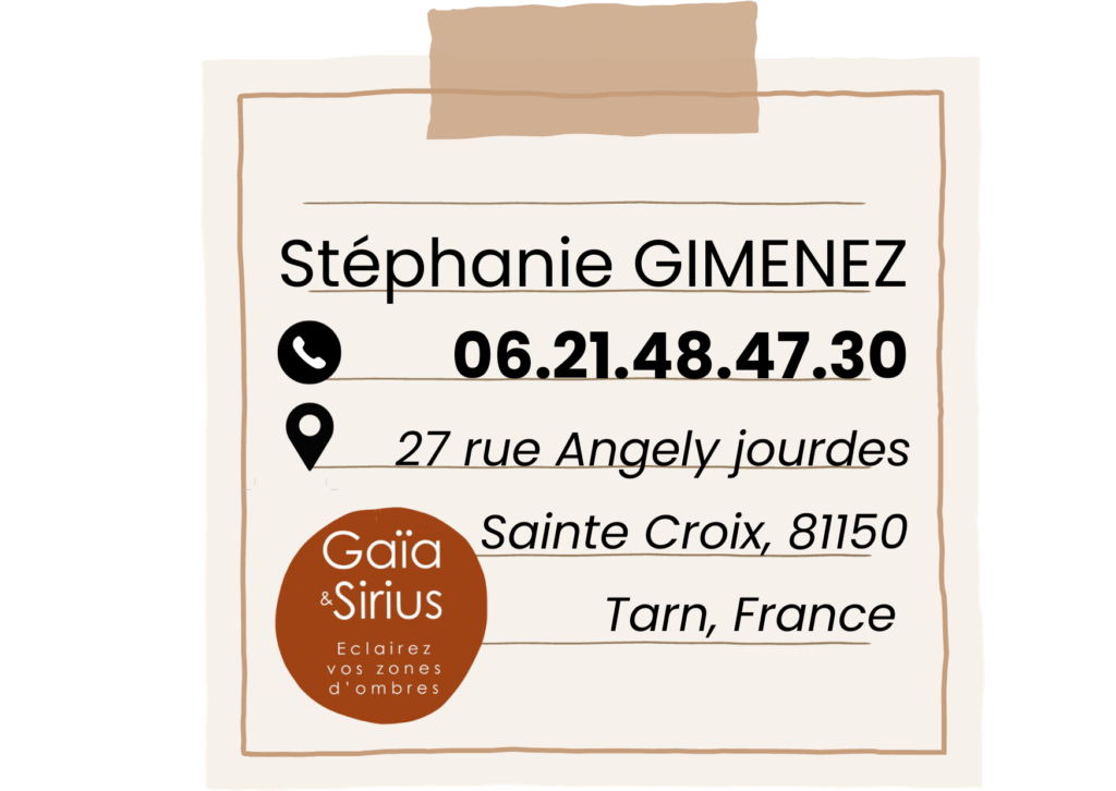 fiche coordonnées de Stéphanie Gimenez, réfléxologue. Contact au 06.21.48.47.30.